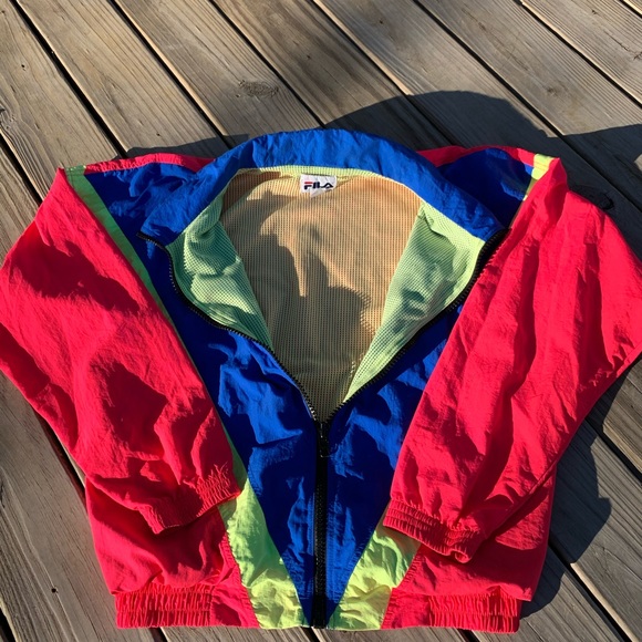 Vintage Fila Windbreaker 90s Size Large - Picture 2 of 5